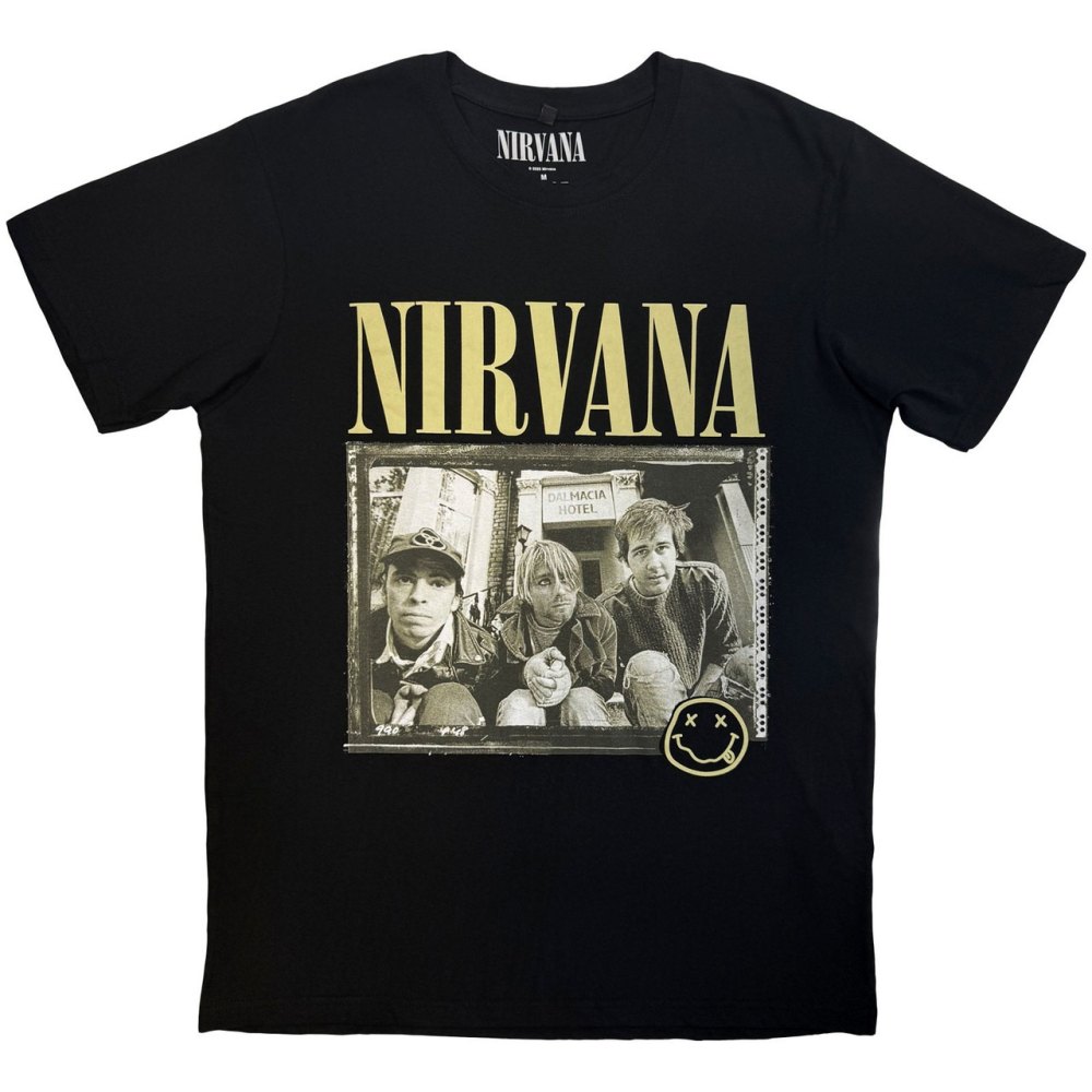 Nirvana - Nevermind '91 Hotel Photo Herren TShirt - Schwarz